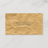 Carte De Visite Papier écroulé (Devant)