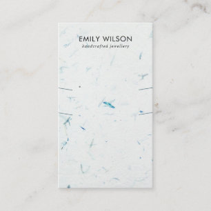 CARTE DE VISITE PAPIER EN PAPIER PETAL D'AQUA LONGTEMPS ÉCRAN