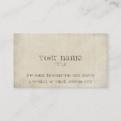 Carte De Visite Papier Grungy (Devant)
