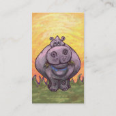 Carte De Visite Papier Hippopotamus (Dos)