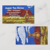 Carte De Visite Papier Kangaroo (Devant / Derrière)