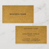 Carte De Visite Papier Kraft imprimé Moderne Entreprise Profession (Devant / Derrière)
