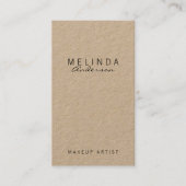 Carte De Visite Papier Kraft moderne simple professionnel (Devant)