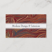 Carte De Visite Papier marbré Bourgogne d'antiquité élégante et or (Dos)