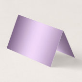 Carte De Visite Papier métallique violet de luxe personnalisé (Dos)