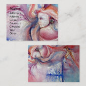 Carte De Visite Papier métallurgique en platine AVALON Magic and M (Devant / Derrière)