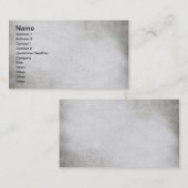 CARTE DE VISITE PAPIER MODERNE GRAY TEXTUEL MODÈLE DIGI (Devant / Derrière)