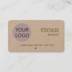 Carte De Visite Papier naturel vintage Russe Simple Kraft Brown