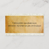 Carte De Visite Papier parchemin | Logo public du notaire (Dos)