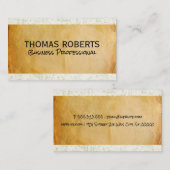 Carte De Visite Papier parchemin | Texture écaillée (Devant / Derrière)