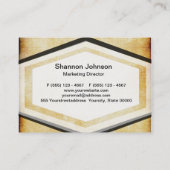 Carte De Visite Papier parcheminé de l'arrière - plan | (Dos)