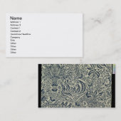 Carte De Visite Papier peint avec la conception de style d'algue (Devant / Derrière)