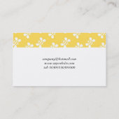 Carte De Visite Papier peint d'abeille (Dos)