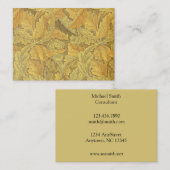 Carte De Visite Papier peint d'acanthe de William Morris (Devant / Derrière)