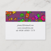 Carte De Visite Papier peint de bactéries (Dos)