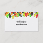 Carte De Visite Papier peint de bébé de gelée, votre nom ici (Dos)