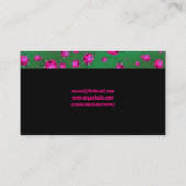 Carte De Visite Papier peint de coccinelle, votre nom ici (Dos)