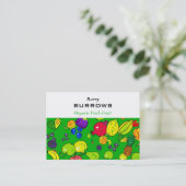 Carte De Visite Papier peint de fruit (Debout devant)