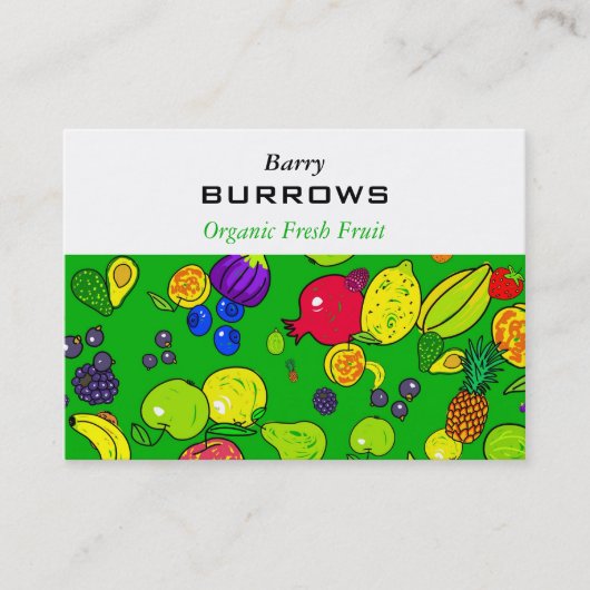 Carte De Visite Papier peint de fruit (Devant)