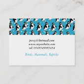 Carte De Visite Papier peint de pingouin (Dos)