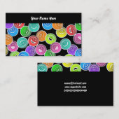 Carte De Visite Papier peint de Smilie, votre nom ici (Devant / Derrière)