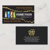 Carte De Visite Papier peint doré sur le maillage de fil (Devant / Derrière)