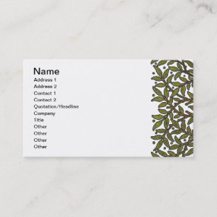 Carte De Visite Papier peint frise d'arbre de William Morris