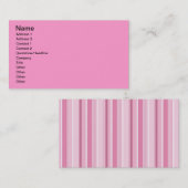 Carte De Visite Papier peint rose pour Monogramming (Devant / Derrière)