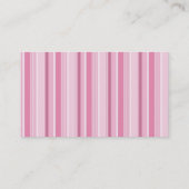 Carte De Visite Papier peint rose pour Monogramming (Dos)