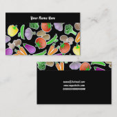 Carte De Visite Papier peint végétal, votre nom ici (Devant / Derrière)