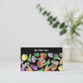 Carte De Visite Papier peint végétal, votre nom ici (Debout devant)