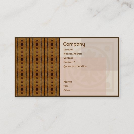 Carte De Visite Papier peint vintage (Devant)