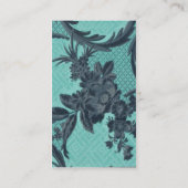 Carte De Visite Papier peint vintage Floral (Dos)