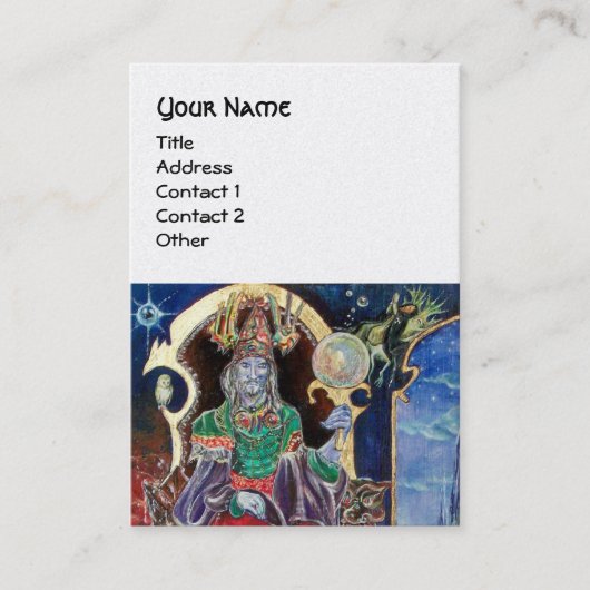 Carte De Visite Papier perlé blanc NEUROMANCER (Devant)