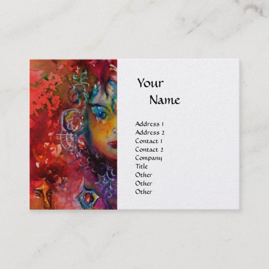 Carte De Visite Papier perlé monogramme EXCALIBUR (Devant)