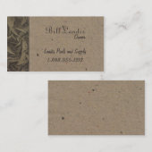 Carte De Visite Papier pressé naturel - brun naturel (Devant / Derrière)
