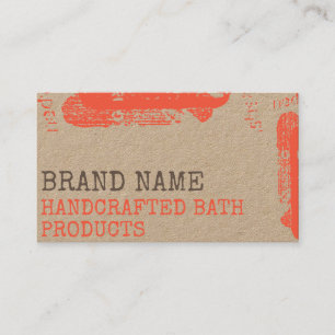 Carte De Visite Papier Rustique Kraft Style Vintage Artisanat Mais