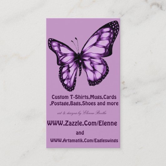 Carte De Visite Papillon__ (Devant)