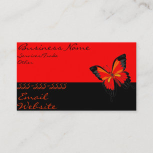 Carte de visite papillon