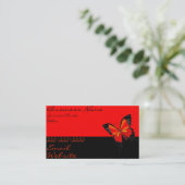 Carte de visite papillon (Debout devant)