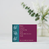 Carte de visite papillon (Debout devant)