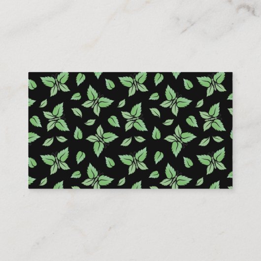Carte De Visite Papillon à menthe (Dos)