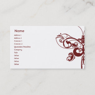 Carte De Visite Papillon - affaires