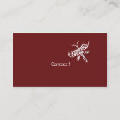 Carte De Visite Papillon - affaires (Dos)