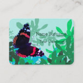 Carte De Visite Papillon amiral (Devant)