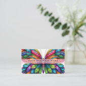 Carte De Visite Papillon arc-en-ciel (Debout devant)