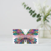 Carte De Visite Papillon Arc-en-ciel (Debout devant)