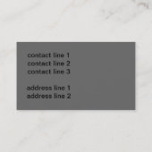 Carte De Visite papillon audacieux noir et blanc coutume moderne (Dos)