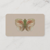 Carte De Visite Papillon blanc à eau (Dos)