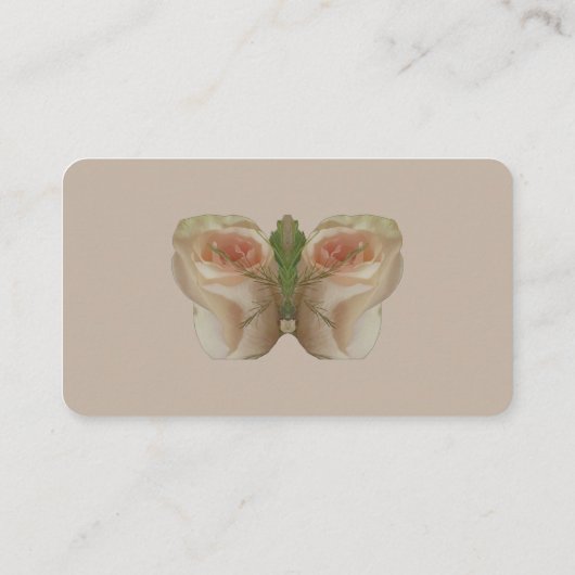 Carte De Visite Papillon blanc à eau (Dos)